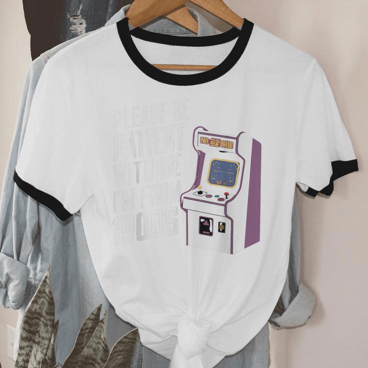 Vintage Gaming Please Be Patient With Me I'm From The 1900s Unisex Cotton Ringer T-Shirt
