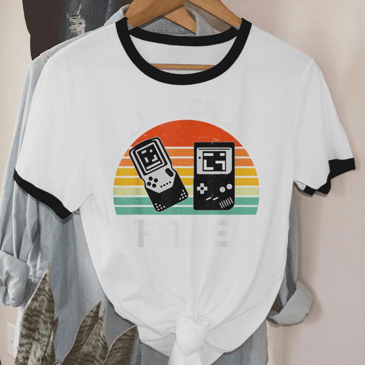 Vintage Retro Classically Trained Video Game 90s Nostalgia Unisex Cotton Ringer T-Shirt Vintage Retro Classically Trained Video Game 90s Nostalgia Unisex Cotton Ringer T-Shirt