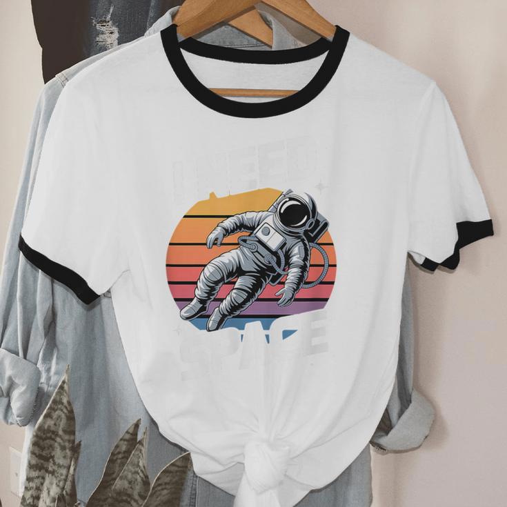 Vintage Space For Introverts I Need Space Unisex Cotton Ringer T-Shirt Vintage Space For Introverts I Need Space Unisex Cotton Ringer T-Shirt