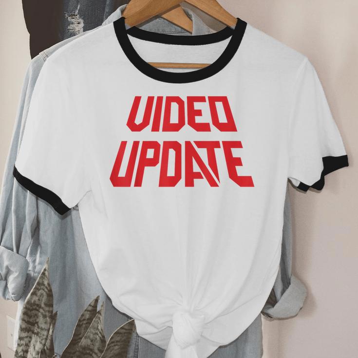 Vintage Video Update – 90s VHS Rental Nostalgia Minnesota Unisex Cotton Ringer T-Shirt