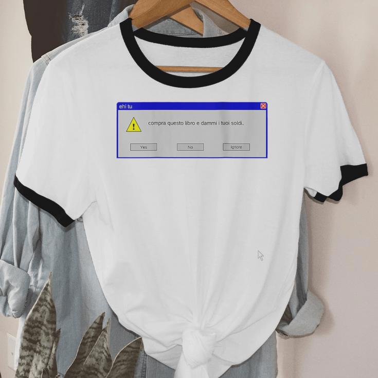 Windows Xp Error Unisex Cotton Ringer T-Shirt Windows Xp Error Unisex Cotton Ringer T-Shirt