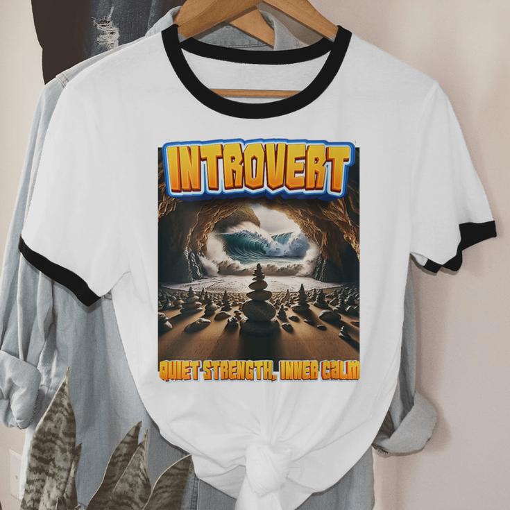 World Introvert Day Quiet Strength Inner Calm Unisex Cotton Ringer T-Shirt World Introvert Day Quiet Strength Inner Calm Unisex Cotton Ringer T-Shirt