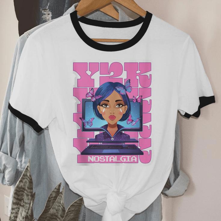 Y2K Nostalgia Retro Aesthetic Trendy Vintage Unisex Cotton Ringer T-Shirt Y2K Nostalgia Retro Aesthetic Trendy Vintage Unisex Cotton Ringer T-Shirt