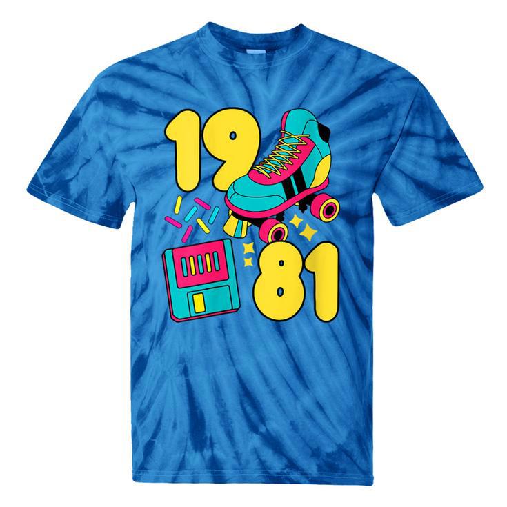 1981 Retro Raised In The 80s Old School Nostalgia Vibes Tie-Dye T-Shirts