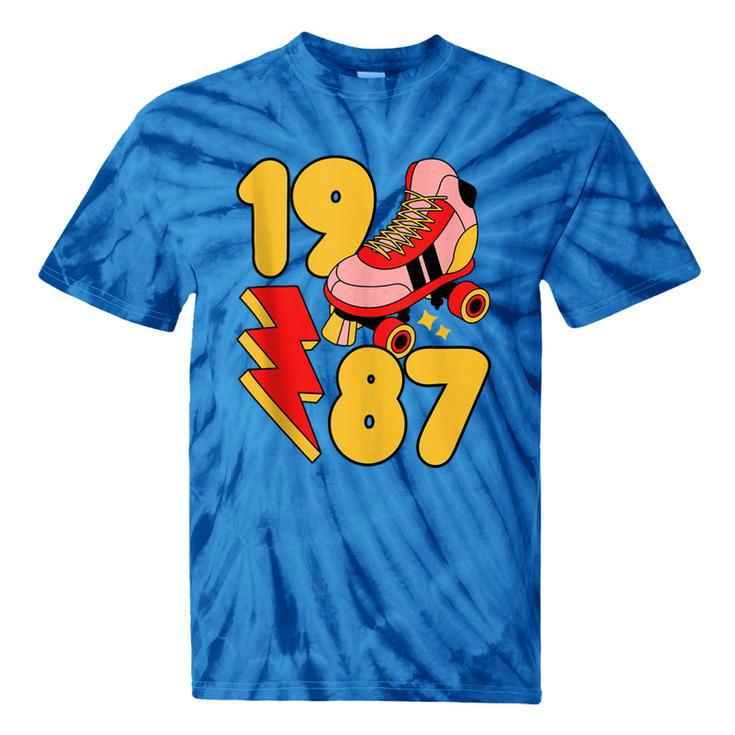 1987 Retro Roller Skate Vintage 80s Nostalgia Collector Tie-Dye T-Shirts