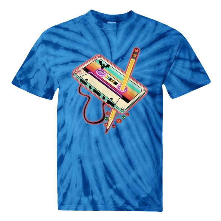 80s 90s Retro Halloween's Party Costume Nostalgia Cassette Tie-Dye T-Shirts