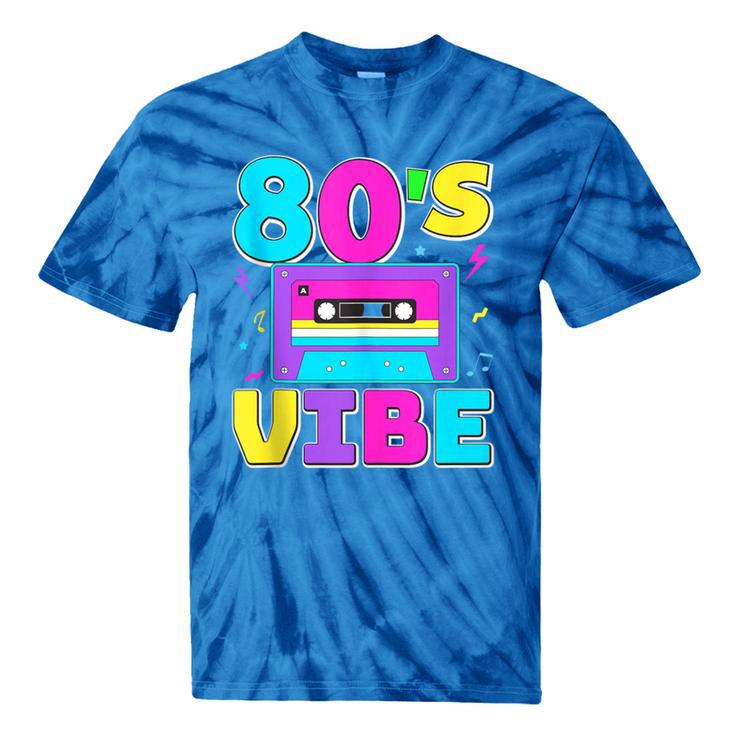 80's Vibe Retro Style Cassette Tape Nostalgia 1980s Party Tie-Dye T-Shirts