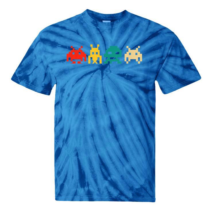 80s Video Game Nostalgia Retro Vintage Arcade Novelty Tie-Dye T-Shirts