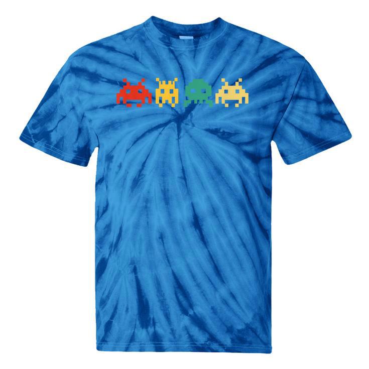 80s Video Game Vintage Nostalgia Retro Arcade Novelty Tie-Dye T-Shirts