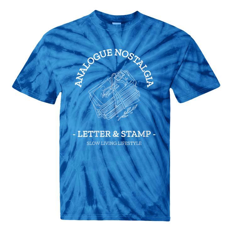 Analogue Nostalgia Letter & Stamp Graphic Tie-Dye T-Shirts