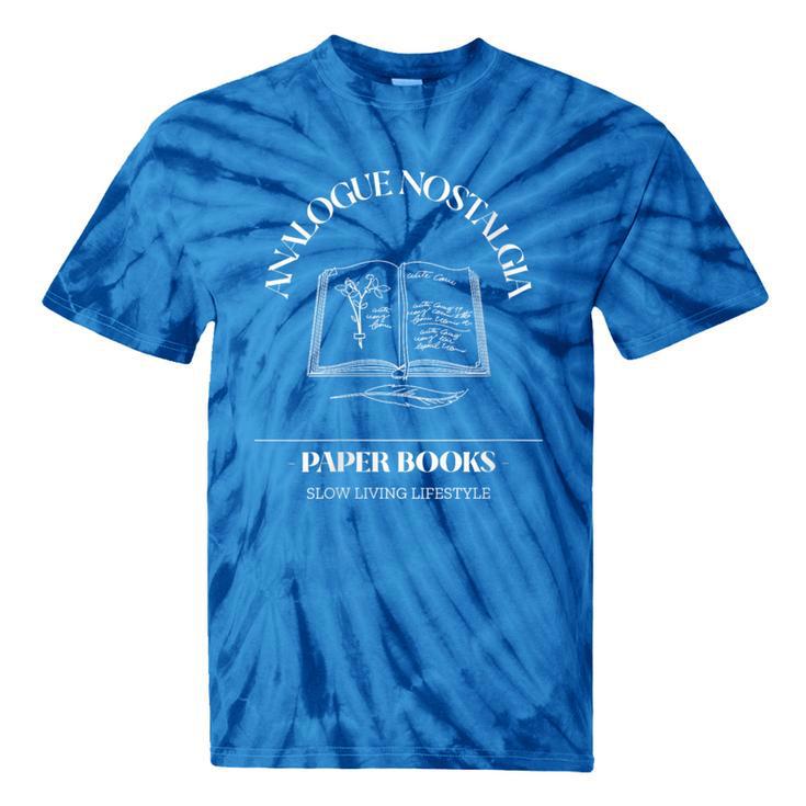 Analogue Nostalgia Paper Books Book Graphic Tie-Dye T-Shirts