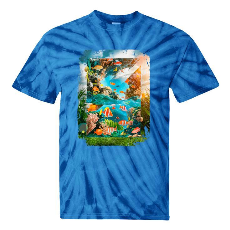 Aqua In The Skies Frutiger Aero Tie-Dye T-Shirts