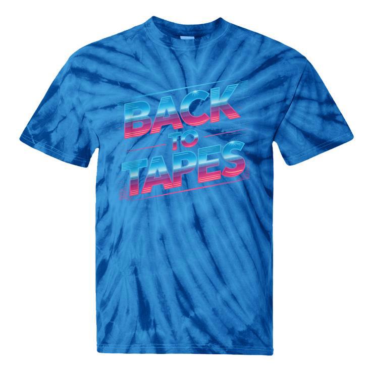 Back To Tapes Retro 80s Cassette Mixtape Nostalgia Tie-Dye T-Shirts