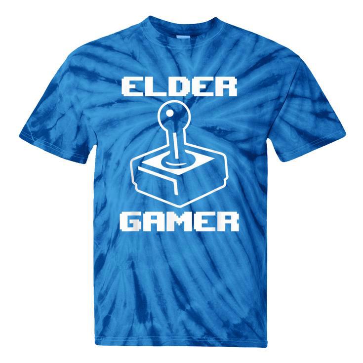 Elder Gamer Retro Video Game Nostalgia Old Gamer Tie-Dye T-Shirts