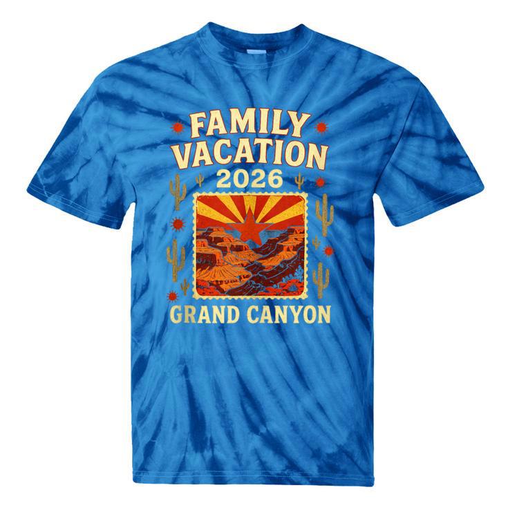 Family Vacation Grand Canyon 2026 Nostalgia Tie-Dye T-Shirts
