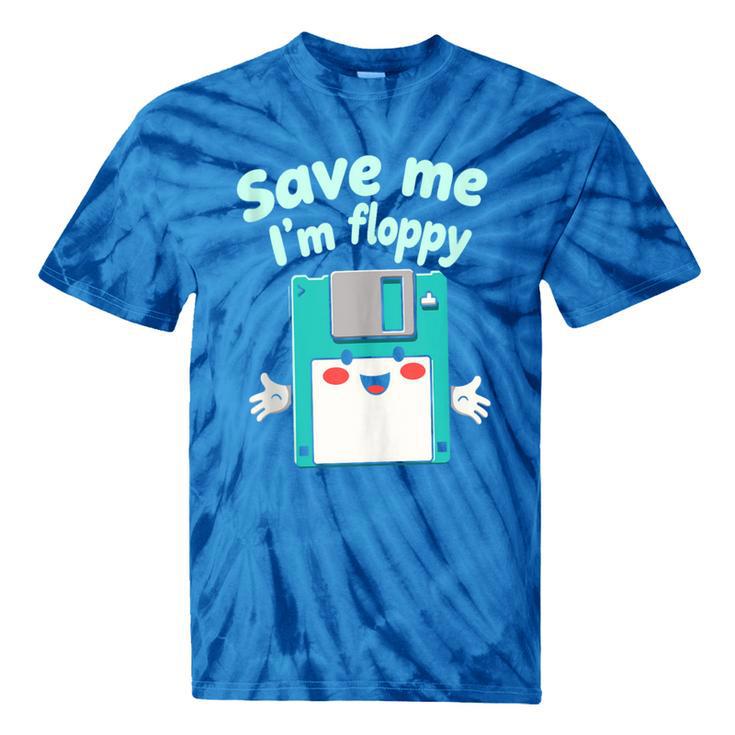 Floppy Disk Retro Tech Nostalgia Old School Computing Humor Tie-Dye T-Shirts