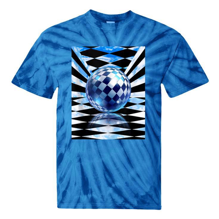Frutiger Aero Aesthetic Tech Checkered Room Orb Sky Tie-Dye T-Shirts