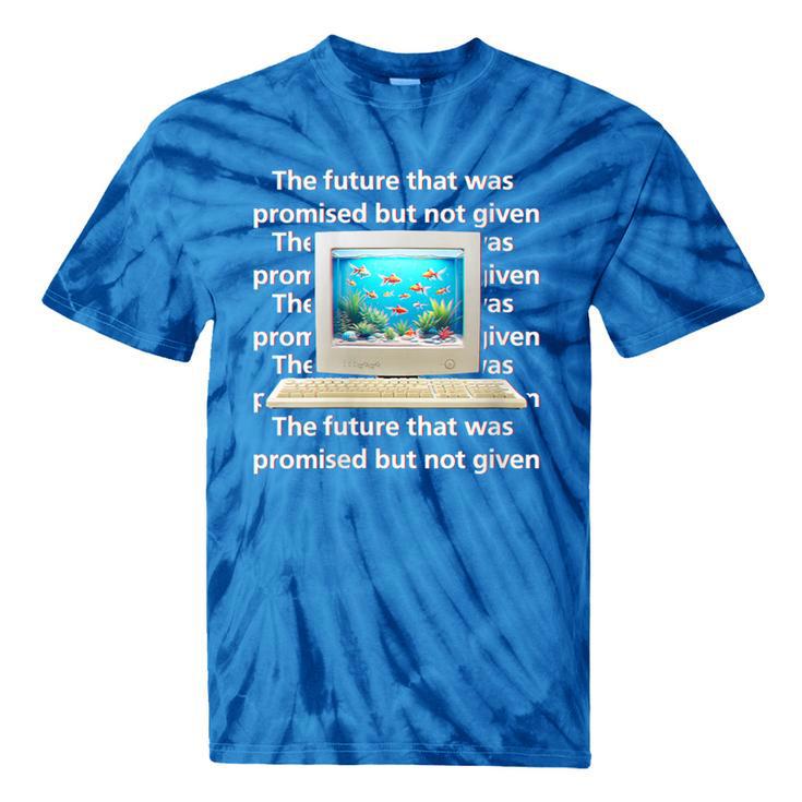 Frutiger Aero Aesthetic Tech The Future That Was Promised Tie-Dye T-Shirts