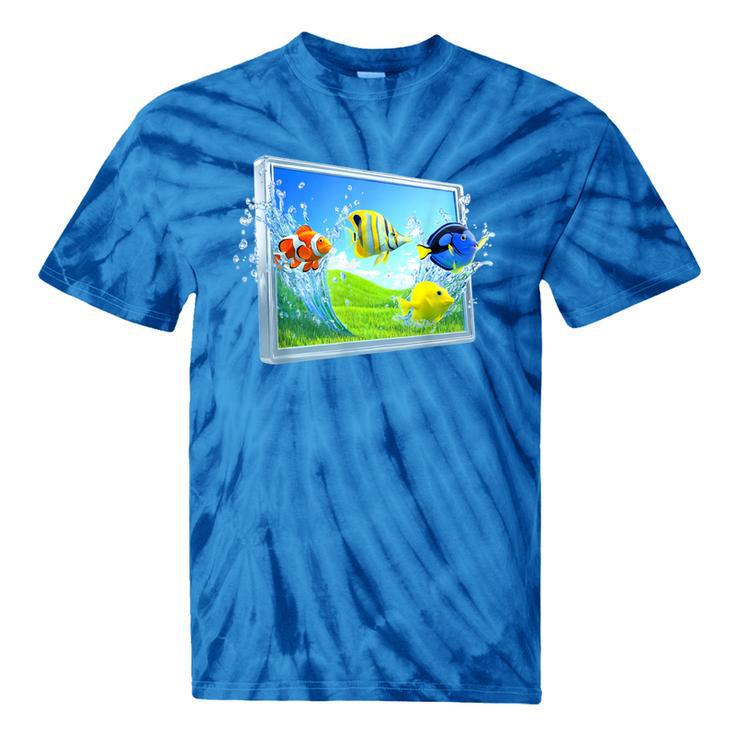 Frutiger Aero Fish Tie-Dye T-Shirts