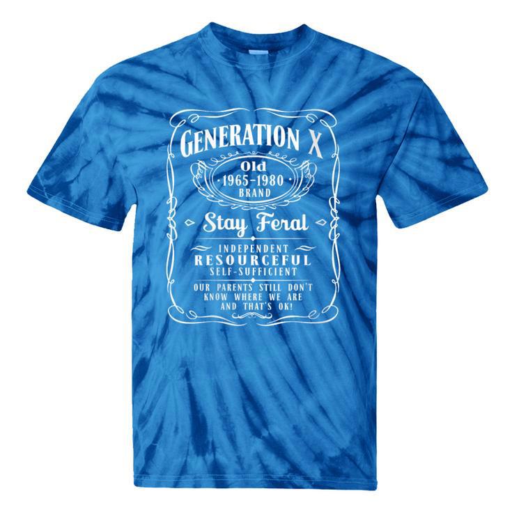 Generation X Old Brand Gen X Gen Xer Nostalgia Tie-Dye T-Shirts