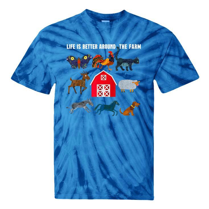 Life Is Better Around The Farm Nostalgia Trendy Tie-Dye T-Shirts