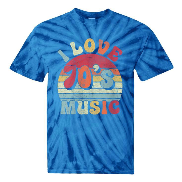 I Love 70's Music Retro Style Nostalgia Cassette 1970s Party Tie-Dye T-Shirts