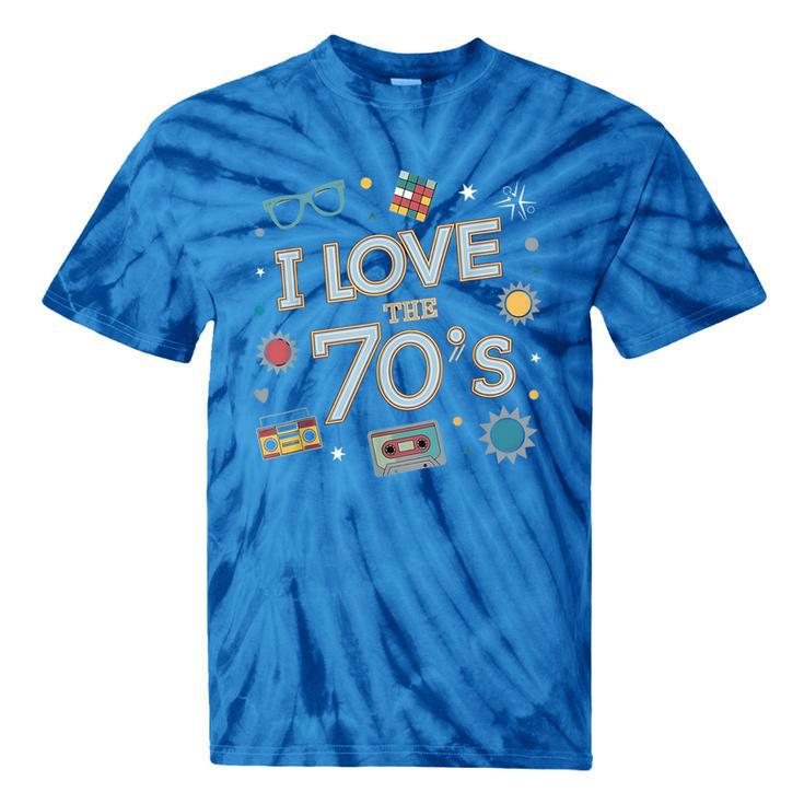 I Love The 70's Retro Nostalgia Tie-Dye T-Shirts