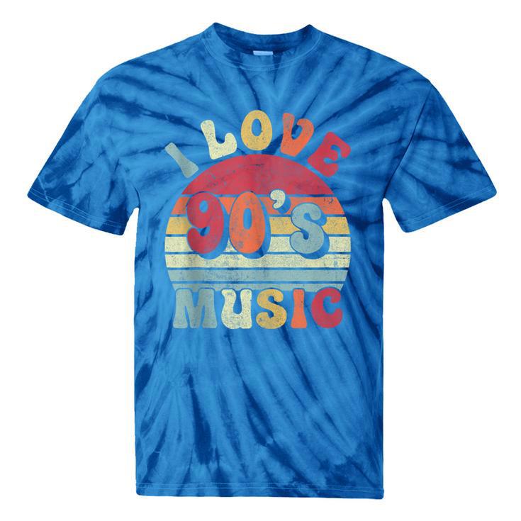 I Love 90's Music Retro Style Nostalgia Cassette 1990s Party Tie-Dye T-Shirts