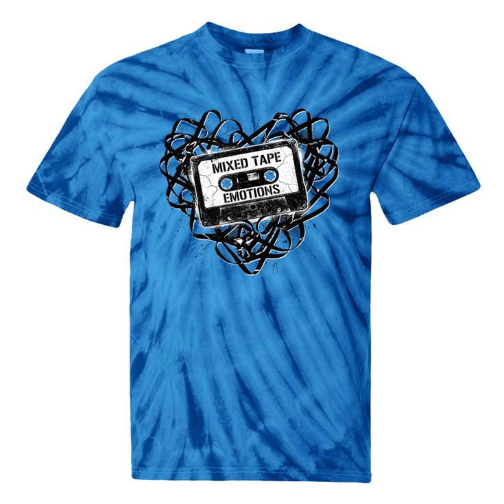 Mixed Tape Emotions Music Lover Nostalgia Quote Tie-Dye T-Shirts