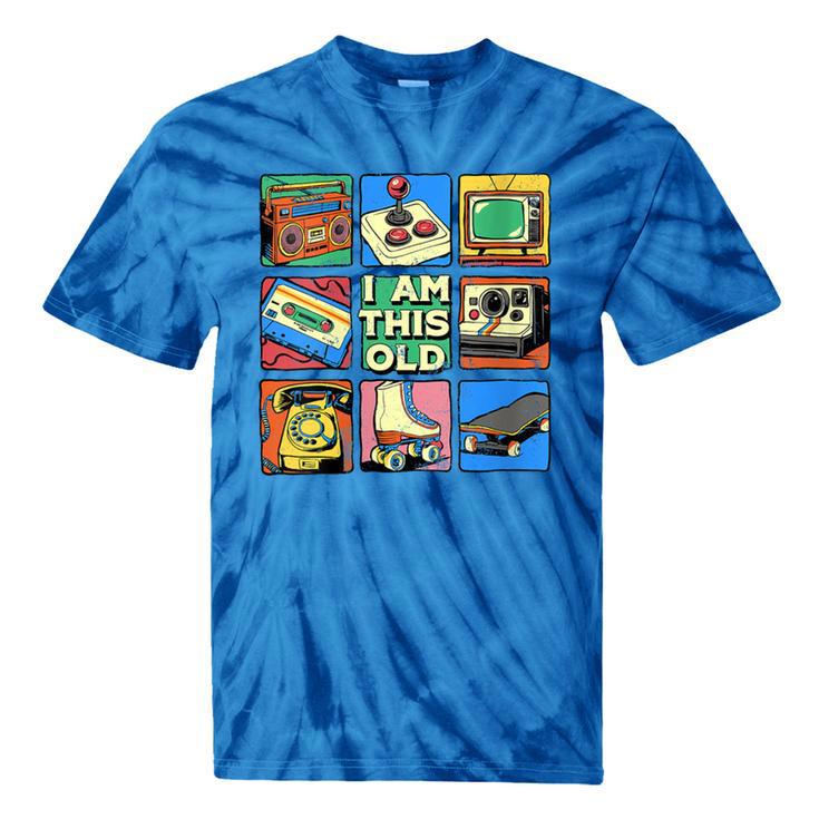 I Am This Old Retro Vintage Nostalgia 80s 90s Cassette Tape Tie-Dye T-Shirts