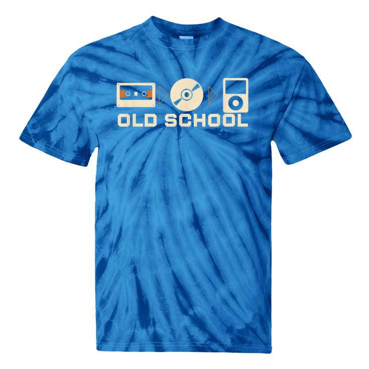 Old School Music Evolution Tape CD Retro Nostalgia Tie-Dye T-Shirts