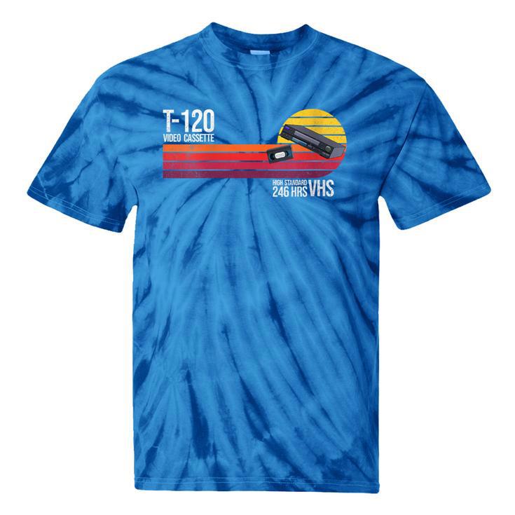 Retro 80's 90's Music Nostalgia Video Cassette Tape VHS Tie-Dye T-Shirts