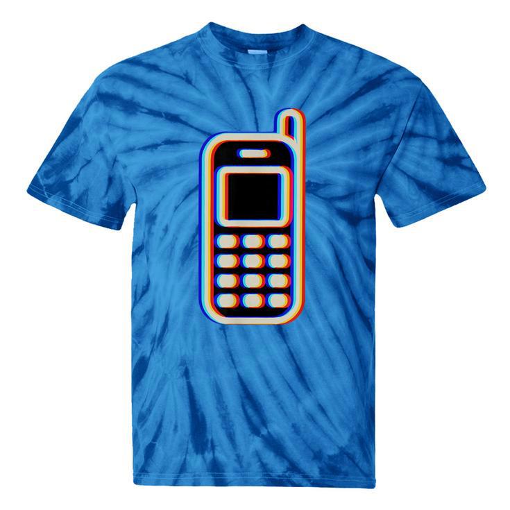 Retro Cell Vintage Mobile Phone 90s Nostalgia Vaporwave Fun Tie-Dye T-Shirts
