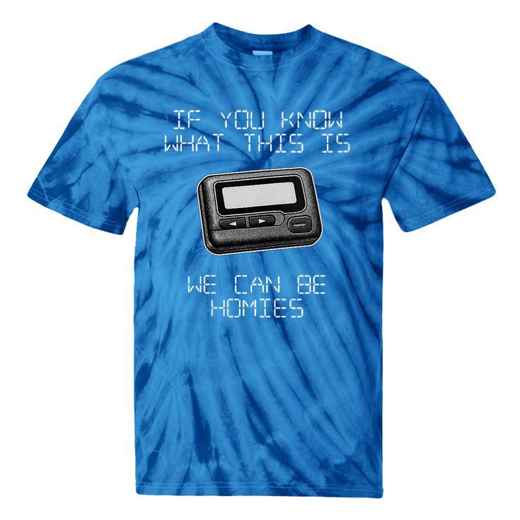 Retro Pager 90s Nostalgia Tie-Dye T-Shirts
