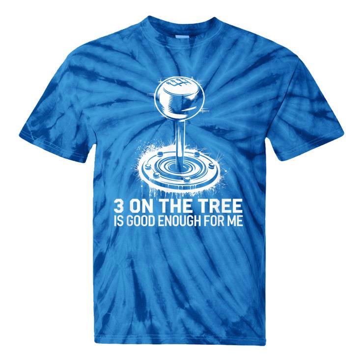 Stick Shift Nostalgia Column Shift Line Tie-Dye T-Shirts