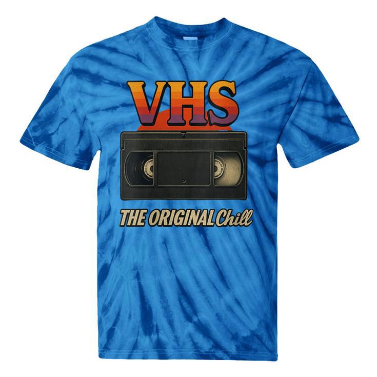 VHS Tape Nostalgia Old School Technology Humor Tie-Dye T-Shirts