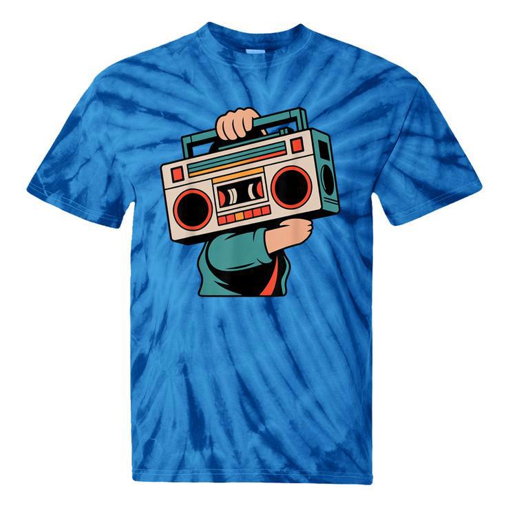 Vintage 80s 90s Retro Boombox Music Hip Hop Nostalgia Party Tie-Dye T-Shirts