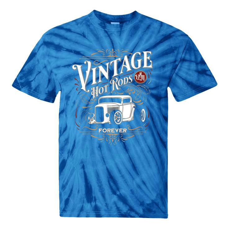 Vintage Hot Rods USA Forever Classic Car Nostalgia Tie-Dye T-Shirts