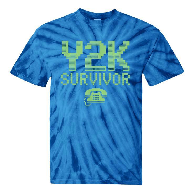 Y2K Survivor 2000s Nostalgia Retro Vintage Nostalgic Tie-Dye T-Shirts