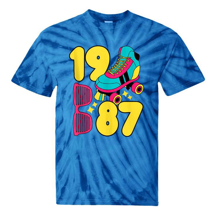 1987 Retro Raised In The 80s Old School Nostalgia Vibes Tie-Dye T-Shirts