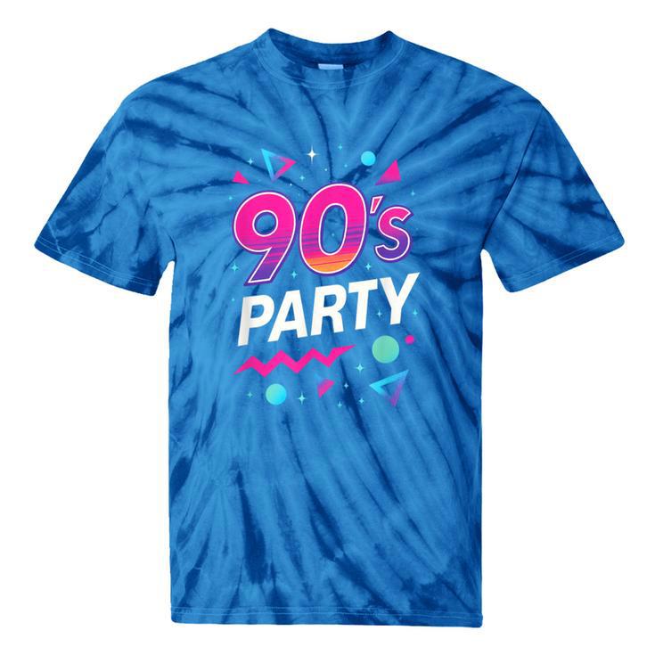 90's Party 90s Nostalgia Retro Rave Dance Music Tie-Dye T-Shirts