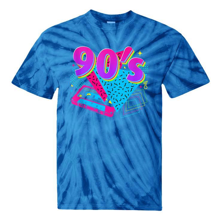 90's Vibe Retro Style Cassette Tape Nostalgia 1990s Party Tie-Dye T-Shirts
