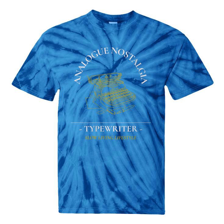 Analogue Nostalgia Typewriter Graphic Tie-Dye T-Shirts