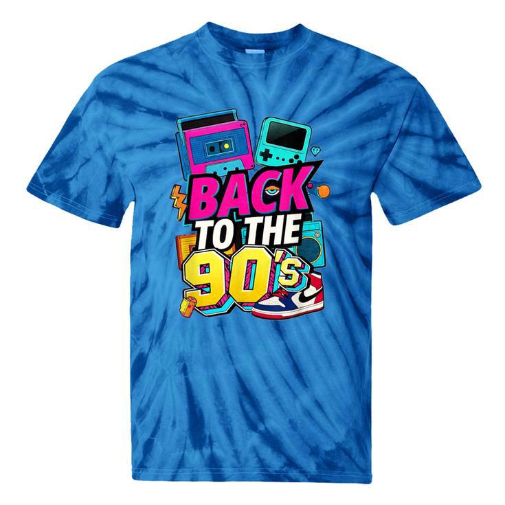 Back To The 90s Nostalgia Cassette Game Console Boombox Tie-Dye T-Shirts