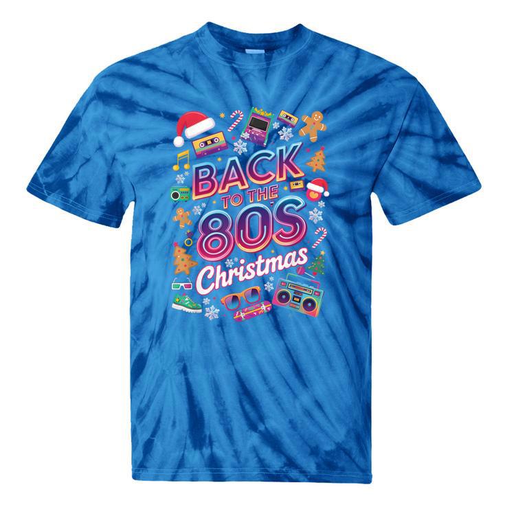 Back To-The 80 s Christmas Retro Cassette Boombox Nostalgia Tie-Dye T-Shirts