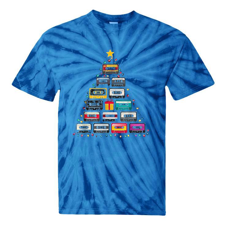Cassette Tape Christmas Tree Graphic 80s 90s Retro Nostalgia Tie-Dye T-Shirts Cassette Tape Christmas Tree Graphic 80s 90s Retro Nostalgia Tie-Dye T-Shirts