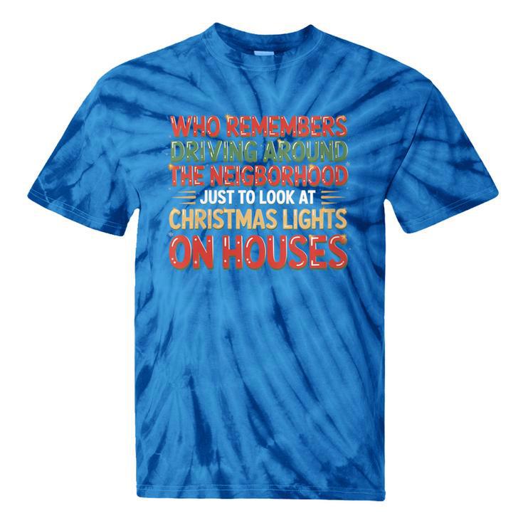 Christmas Lights Nostalgia – Holiday Memory Christmas Spirit Tie-Dye T-Shirts