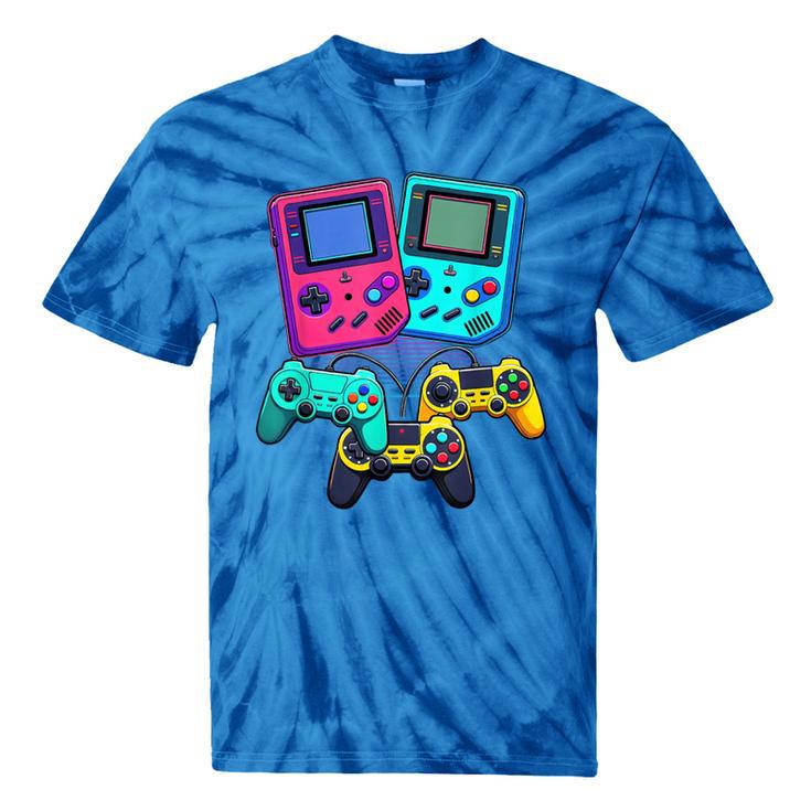 Eighties Console Controller Gaming Player Gadget Nostalgia Tie-Dye T-Shirts Eighties Console Controller Gaming Player Gadget Nostalgia Tie-Dye T-Shirts