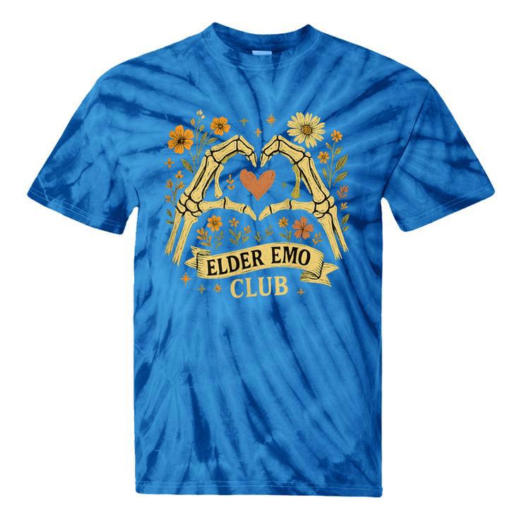 Elder Emo Club Skeleton Hands Heart Nostalgia Tie-Dye T-Shirts