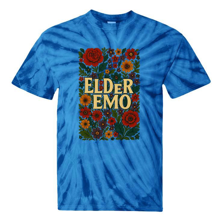 Elder Emo Floral Gothic Vintage Nostalgia Premium Tri-Blend Tie-Dye T-Shirts Elder Emo Floral Gothic Vintage Nostalgia Premium Tri-Blend Tie-Dye T-Shirts